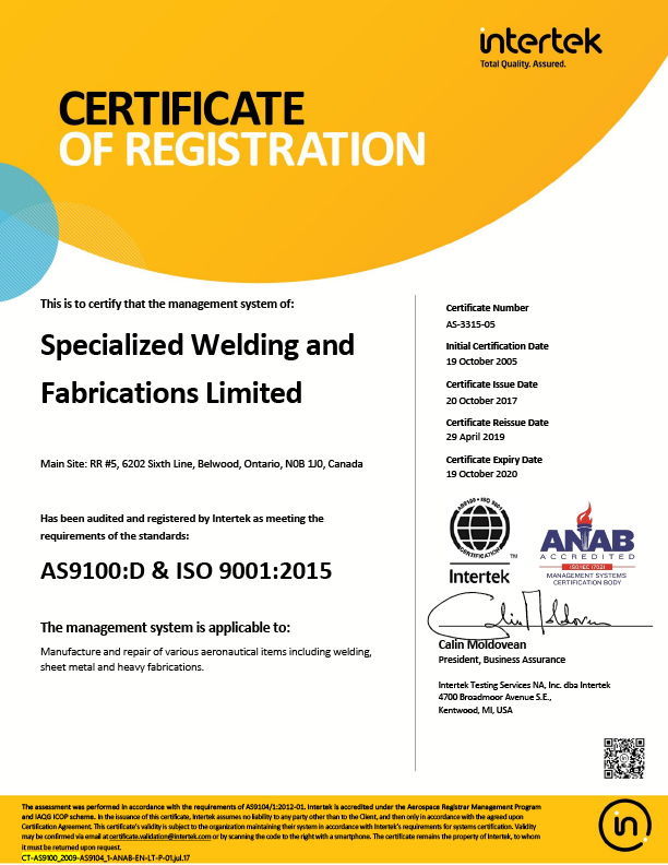 welding certification list